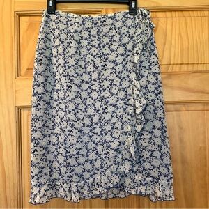 Vintage Floral Wrap Skirt